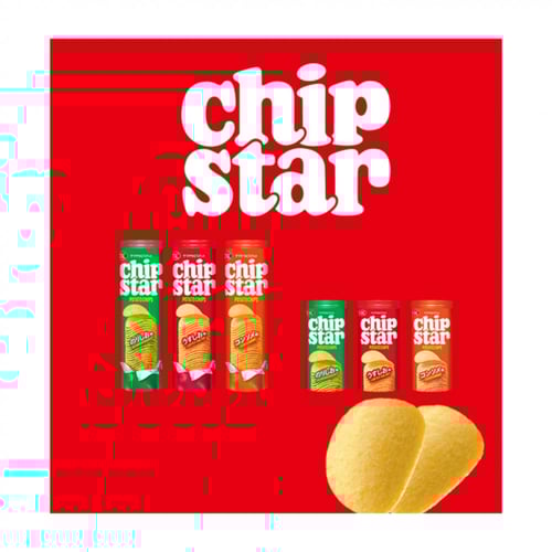 واي بي سي - شيبس ستار ملح خفيف - 45 جرام