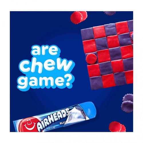 ايرهدز - حلاوة تافي توت أزرق - 15.6 جرام - (بالحبة...