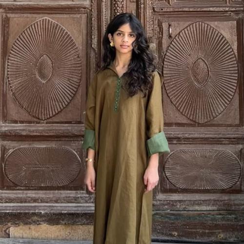 جلابية مغربي أخضر أطفال