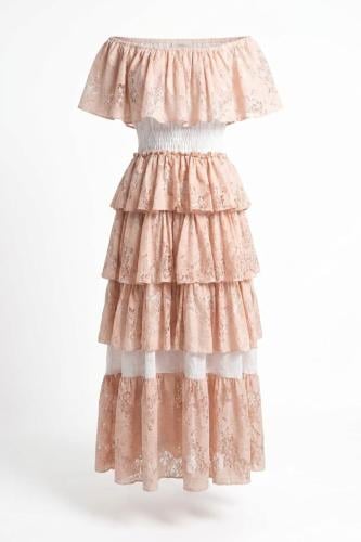 White & Pink Dress