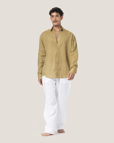 قميص زيتي فاتح