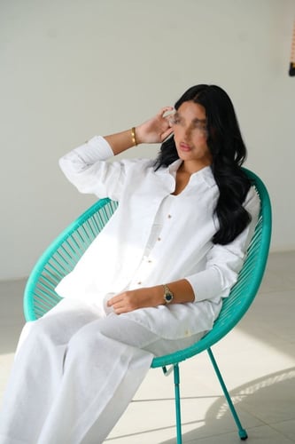 قميص كم طويل