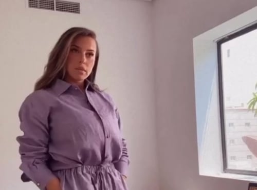 قميص كم طويل