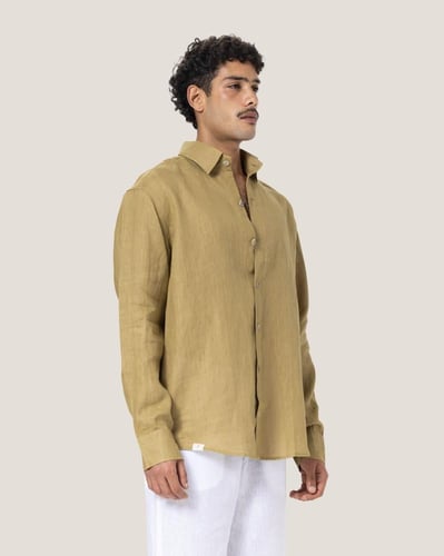 قميص زيتي فاتح