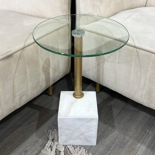 طاوله خدمه سطح قزاز شفاف