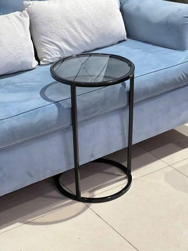 طاولة خدمه سطح زجاج لوت اسود