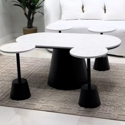 طقم طاولات صيافه حبه كبيره و ٤ خدمه