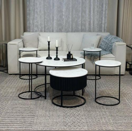 طقم طاولات ضيافه 6قطع