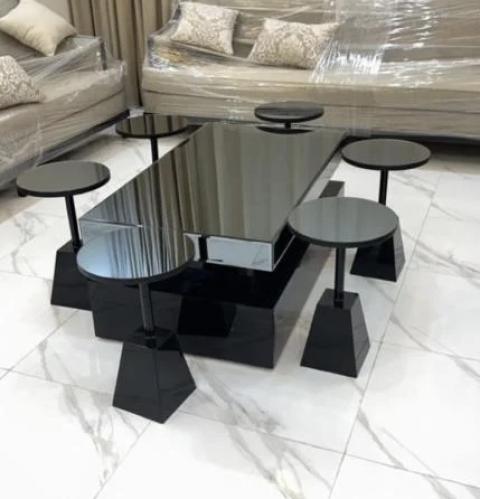 طقم طاولات ضيافه حبه كبيره و ٦ خدمه