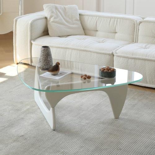 طاولة قهوة ، نيو كلاسيك ، ابيض