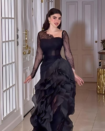 فستان سهرة ومناسبات ثلاث اللوان