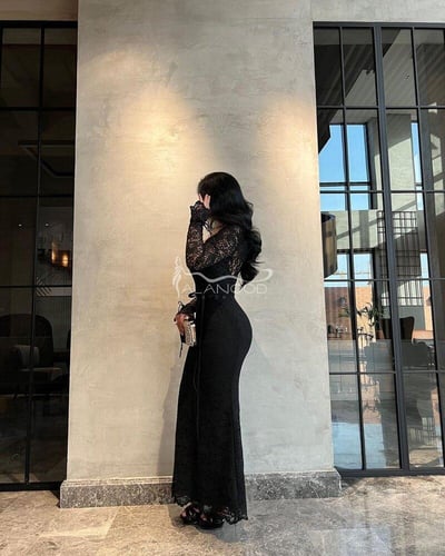 فستان دانتيل ناعم وانيق