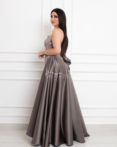 فستان أم العروس أكمام بف فساتين المناسبات الرسمية