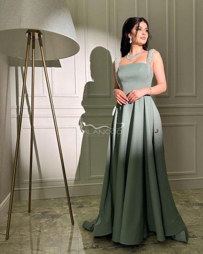 فستان مزون تيفاني واسود مطرز يدوي بتصميم أنيق للسه...