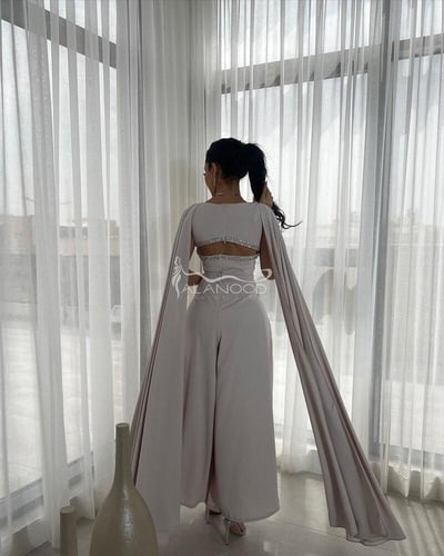 جمبسوت باربي أنيق بلون رمادي فخم