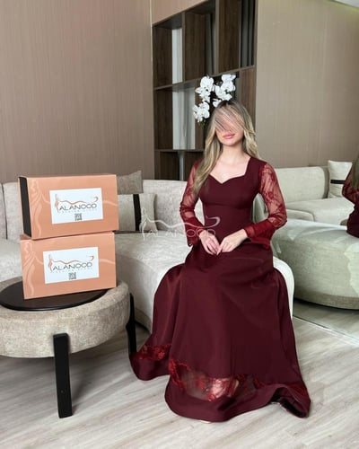 فستان عودي ساتر وراقي