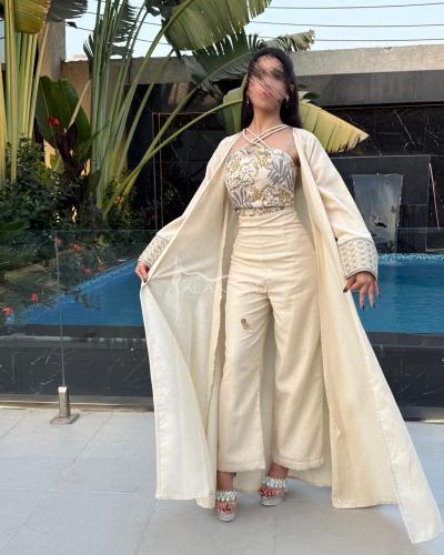 جمبسوت رمضاني مميزة بلون بيج انيق