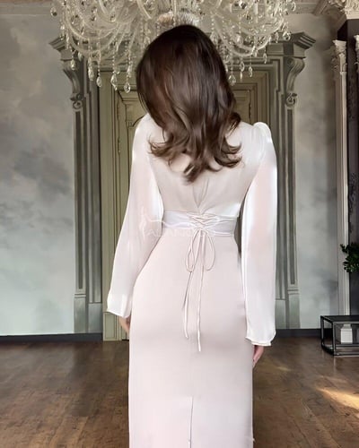 فستان ساتر ناعم العيد