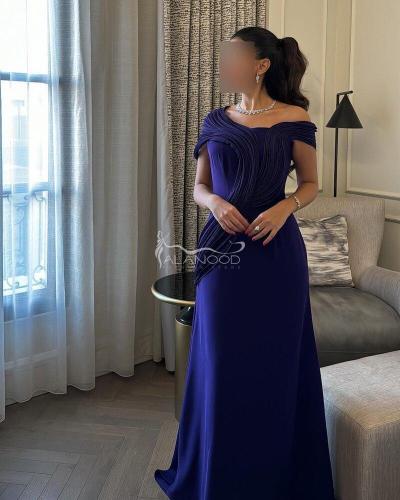 فستان غيداء موف بخامة باربي