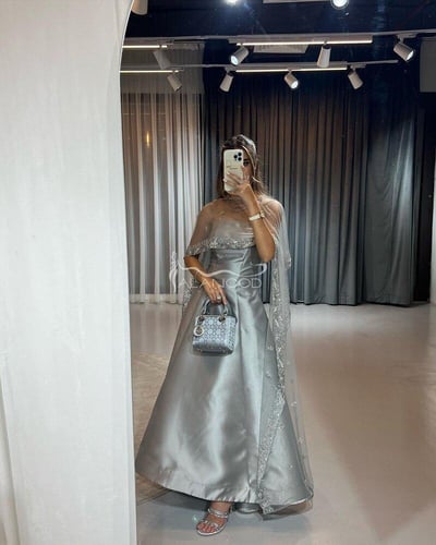 فستان غنج بثلاث ألوان: أسود، رصاصي، كحلي - فستان س...