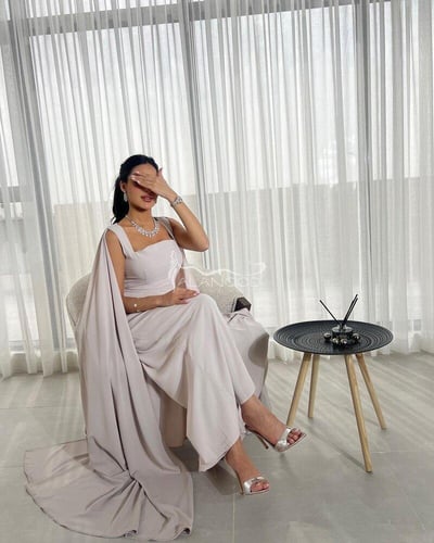 جمبسوت باربي أنيق بلون رمادي فخم