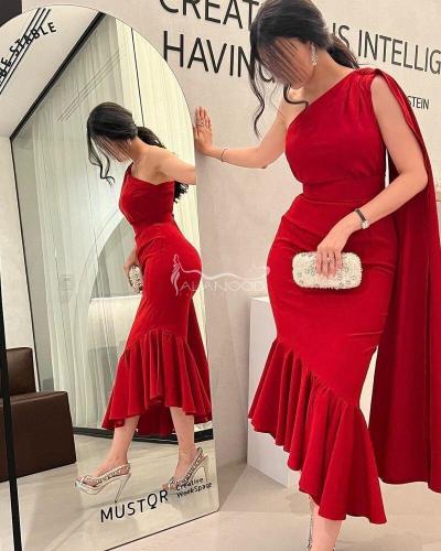 فستان ناعم وأنيق كريب سترتش