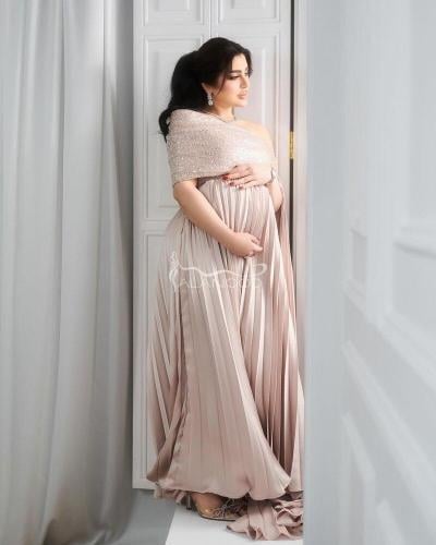 فستان حوامل ملكي للمناسبات