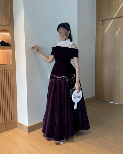 فستان غزل مخملي