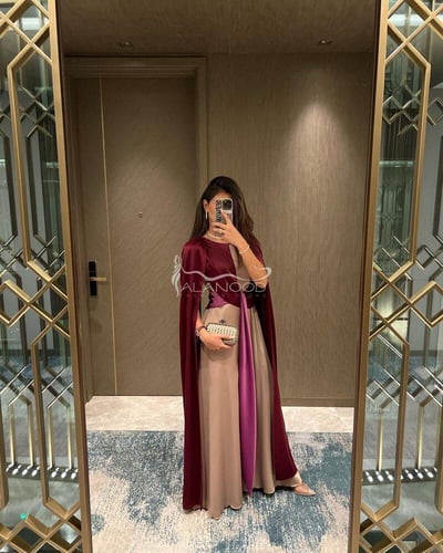 فستان جمبسوت حرير بتصميم فخم