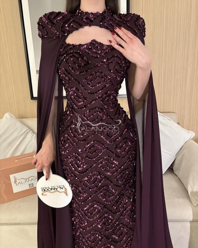 فستان سهرة أنيق بتصميم جذاب