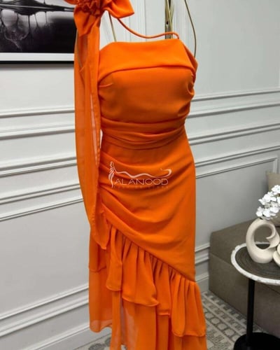 فستان قمر ناعم موف-وردي-اخضر-احمر-سماوي-برتقالي