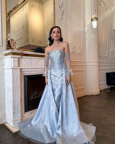 فستان الجوهرة: الأناقة والتميز مع خامة ملكية وتطري...