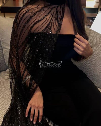 جمبسوت سهرة أسود بكلفة فاخرة