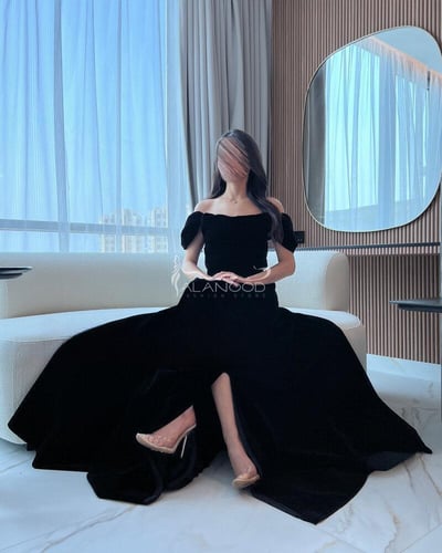 فستان شتوي كت خامة شامواه بتصميم عصري أنيق