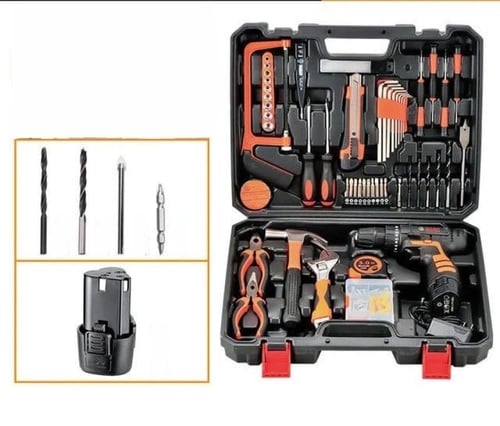 شنطة معدات متكاملة مجموعة دريل وادوات يدوية متعددة...