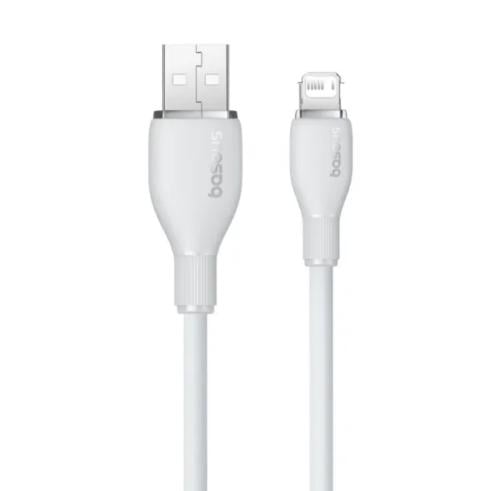 سلك شاحن بيسوس USB ايفون طول 1.2م ابيض