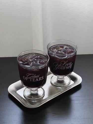 كوب زجاج مخصص