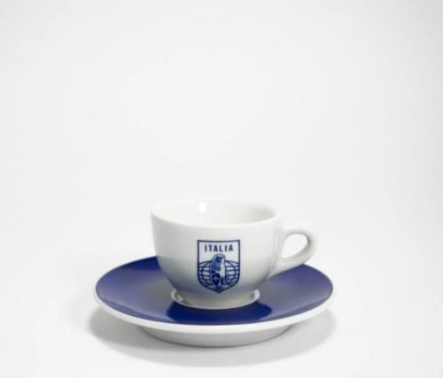 كوب اسبريسو شعار ازرق لامرزوكو