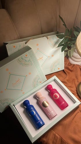 بوكس عطر مكون من 3 روايح 2 نسائي و 1 رجالي