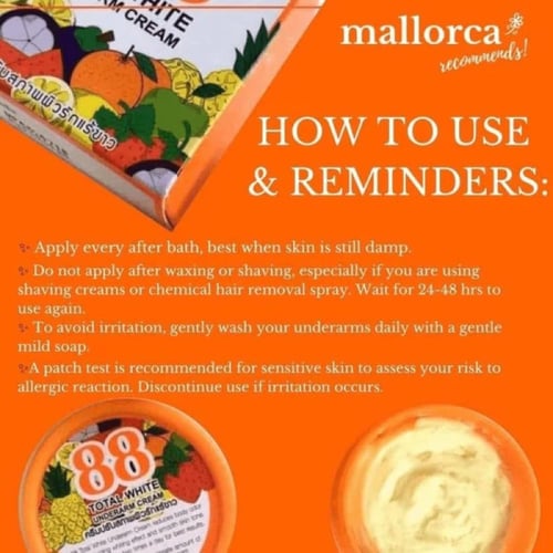 كريم 88 - توتال وايت التايلندي لتفتيح تحت الإبط 35...