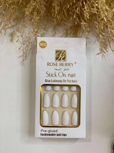 اظافر روز بيوتي مكونه من 24 ظفر متعددت اللوان ذاتي...