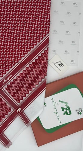 شماغ احمر الميزر