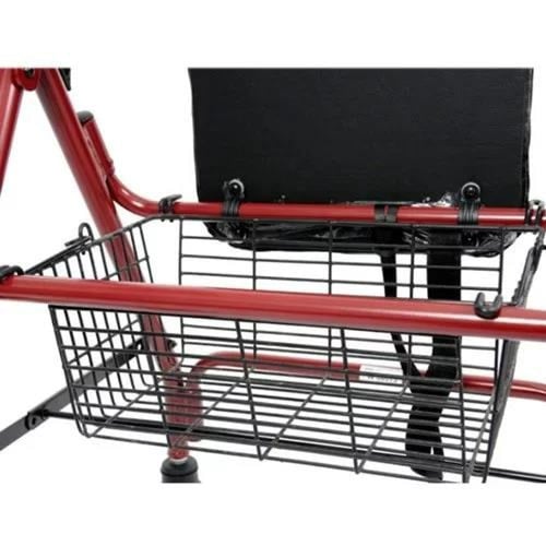 مشاية كبار بمقعد احمر مع اربع كفرات صيني