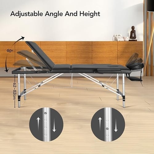 سرير مساج محمول من الالمنيوم خفيف الوزن