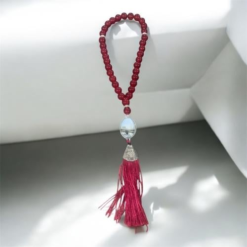 سبحة - سبحة بتصميم الكعبة المشرفة ( اللون الأحمر )