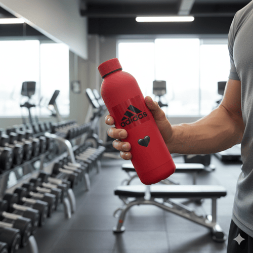 قارورة من الفولاذ المقاوم للصدأ ( شعار اديداس )