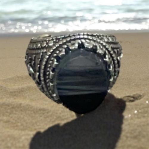 خاتم - خاتم للاطفال و الصغار من العقيق الأسود و ال...