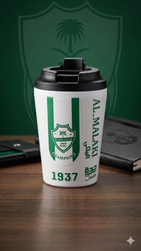 كوب قهوة - كوب النادي الأهلي اللون ( الأبيض ) الشك...