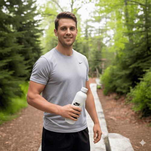 قارورة من الفولاذ المقاوم للصدأ ( شعار نايك )