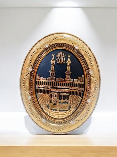 برواز - برواز بتصميم الكعبة المشرفة - خلفية سوداء...